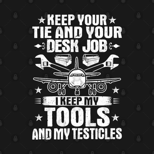 Aircraft Mechanic Aviation Maintenance Technician by Krautshirts