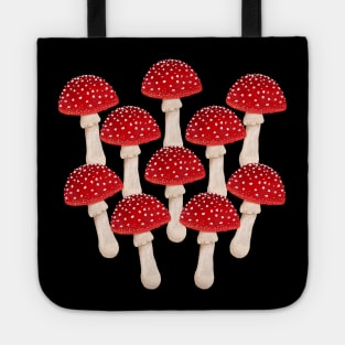 Fly Agaric Red Mushrooms Tote