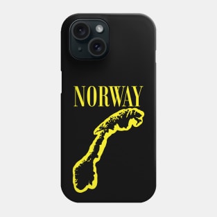 Vibrant NorwayUnleash Your 90s Grunge Spirit! Smiling Squiggly Mouth Dazed Face Phone Case