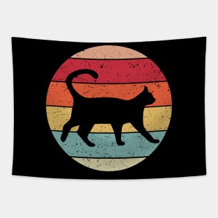 The Cat Retro Vintage Style Tapestry