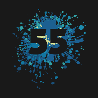 Number 55th Color Splash T-Shirt