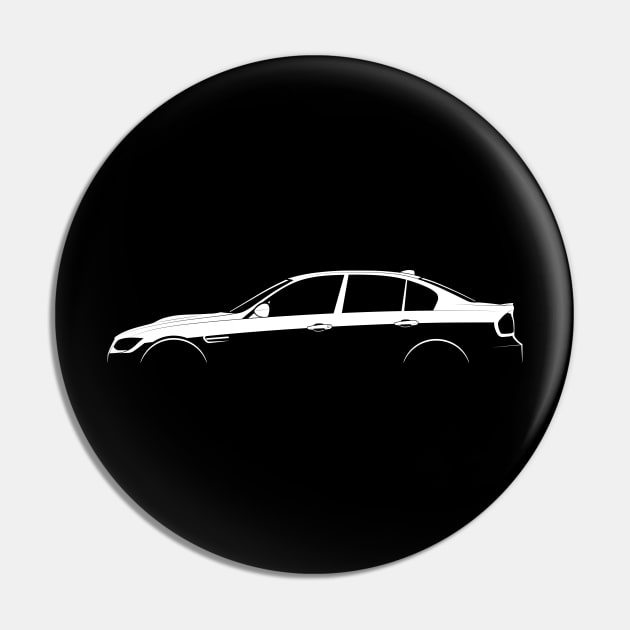 BMW M3 (E90) Silhouette Pin by Car-Silhouettes