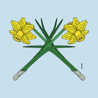 Daffodils Crossed T-Shirt