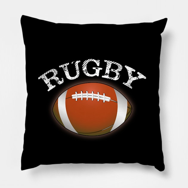 Rugby Pillow by artsytee