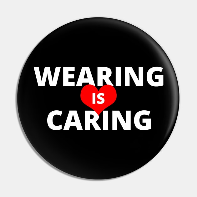 Wearing is Caring Heart Pin by deadhippo