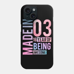 Sweet 16 Birthday Party Sweet 16th Shirt Gift Idea Phone Case