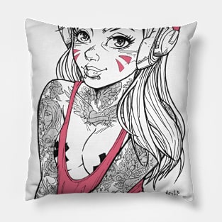 Suicide girl D.Va Pillow