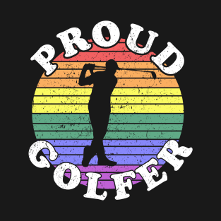 Retro LGBT Proud Golfer T-Shirt