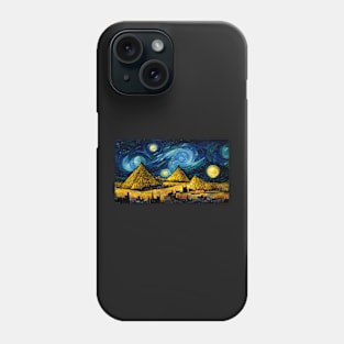 Pyramids of Giza like starry night Phone Case