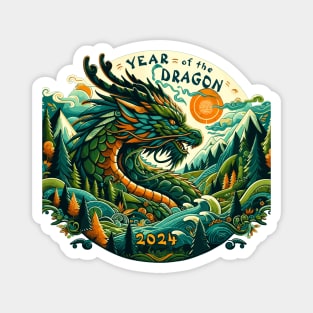 Emerald Dragon Forest Guardian - Lunar New Year 2024 Magnet