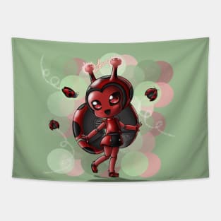 Ladybug Robot Tapestry