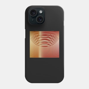 Geometric Cafe ilusion brown Phone Case