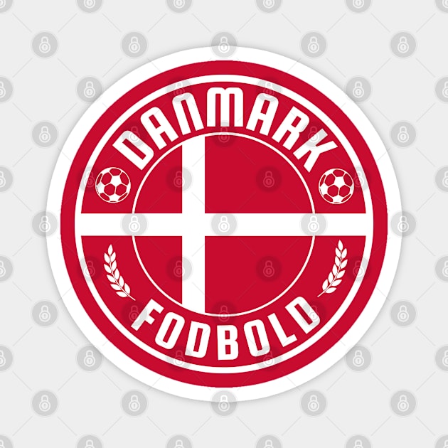 Danmark Football Magnet by footballomatic