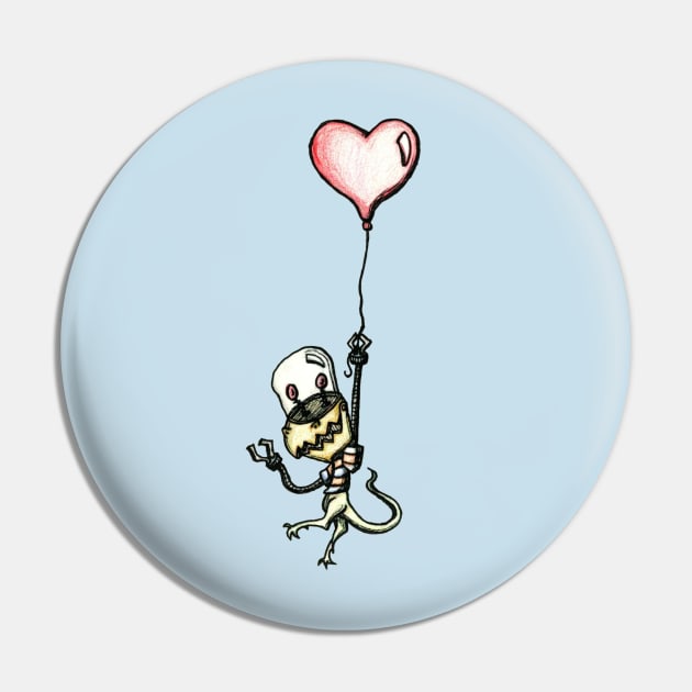 Heart Bot Pin by plotDriving-NPC