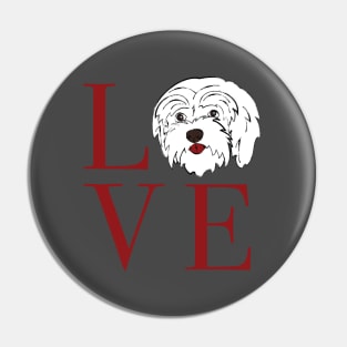 Maltese Love Pin