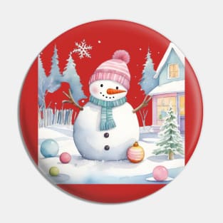 snowman Pin