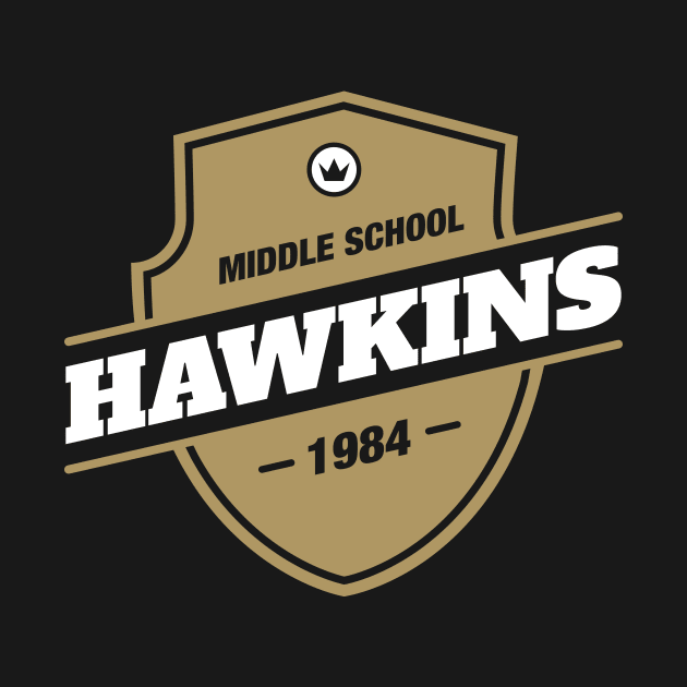 Hawkins Stranger Things Retro Middle School by turbopower