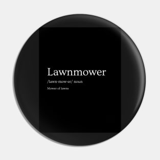 Lawnmower Definition Pin