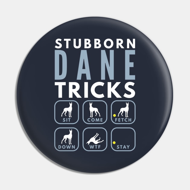 Stubborn Great Dane Tricks - Dog Training Pin by DoggyStyles