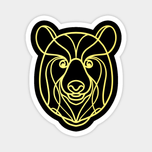 Bear line art Magnet