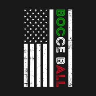 Bocce Ball American Flag T-Shirt