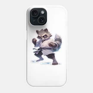 Kawaii Style Karate Master raccoon Phone Case