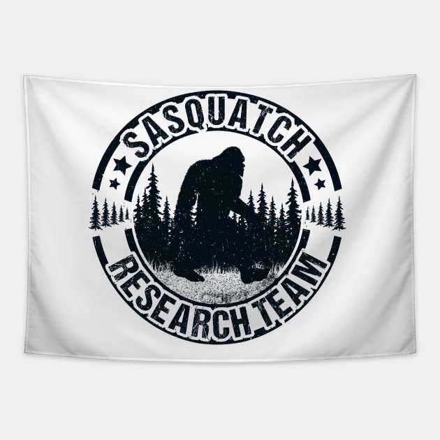 Sasquatch Research Team Tapestry by Tesszero