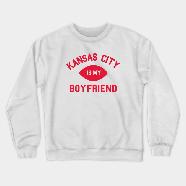 WHITE Kansas City Football Crew Sweatshirt