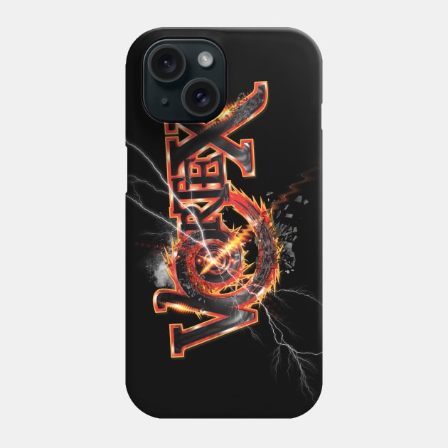 Vortex Orange BLAST Phone Case by Mighty Mike Saga