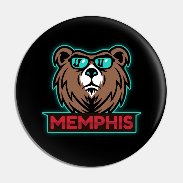 Memphis Grizz Pin by BVHstudio