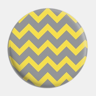 Chevron ultimate grey illuminating yellow pattern Pin