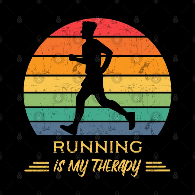 Running is my therapy by Town Square Shop