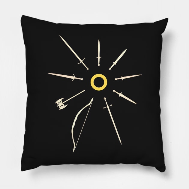 The Arms of the Fellowship - Fantasy Pillow by Fenay-Designs