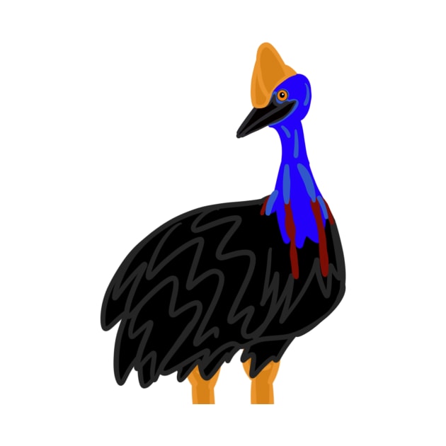 Judging Cassowary - Cartoon by eeliseart