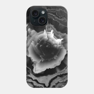 Black Rose Marble Acrylic Fluid Pour Phone Case