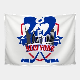 212 New York Hockey Blue/Red Tapestry