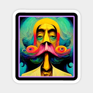 Trippy Salvador Dali Pop Art Magnet