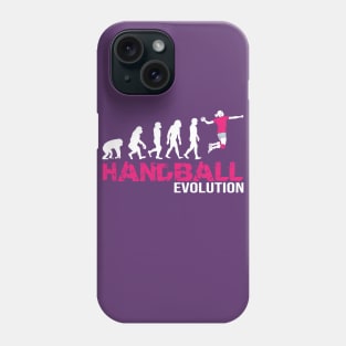 Evolution of Handball Women Gift Girls Pink Phone Case