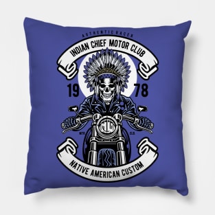 Indian Chief Biker Pillow