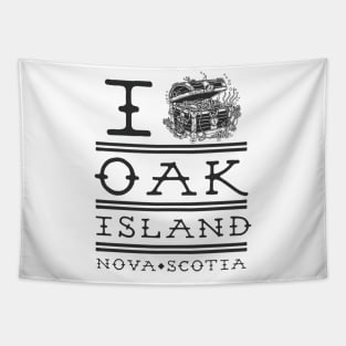 I Treasure Oak Island Nova Scotia Cursed Mystery Product Tapestry