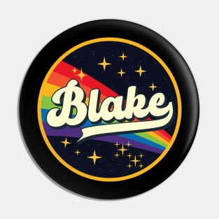 Blake // Rainbow In Space Vintage Style Pin