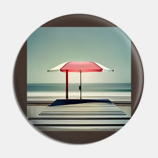 Minimalist Beach Landscape Pin