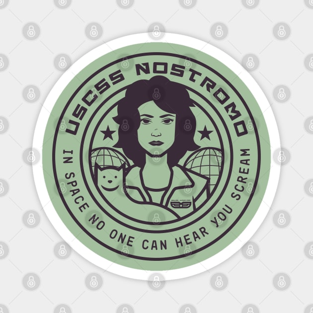 Ellen Ripley - USCSS NOSTROMO Magnet by Playground