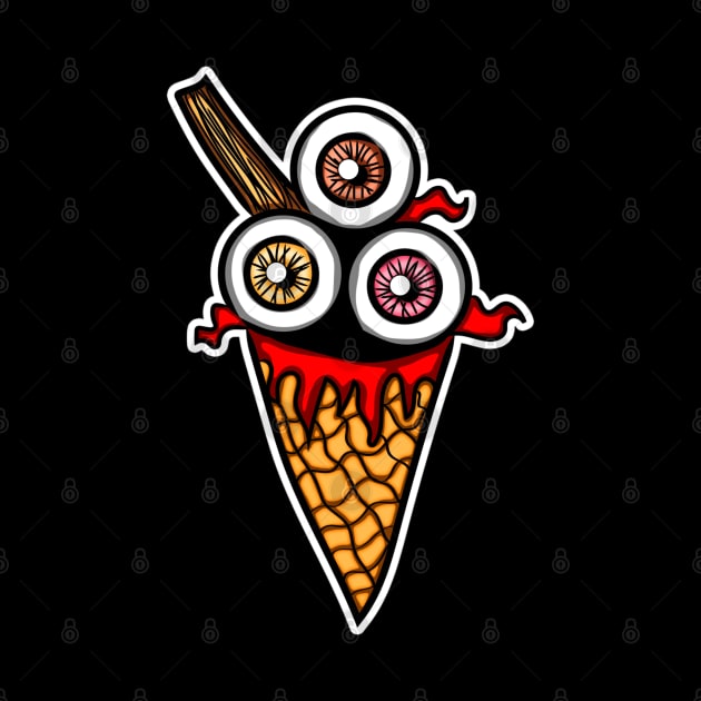 Triple Eyeball Ice Cream by JadeGair