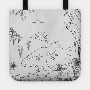 Forest Lizard Tote