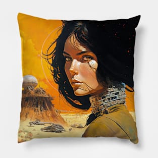 We Are Floating In Space - 75 - Sci-Fi Inspired Retro Artwork Pillow