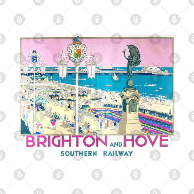 brighton and hove retro concept art by JINTOMANG