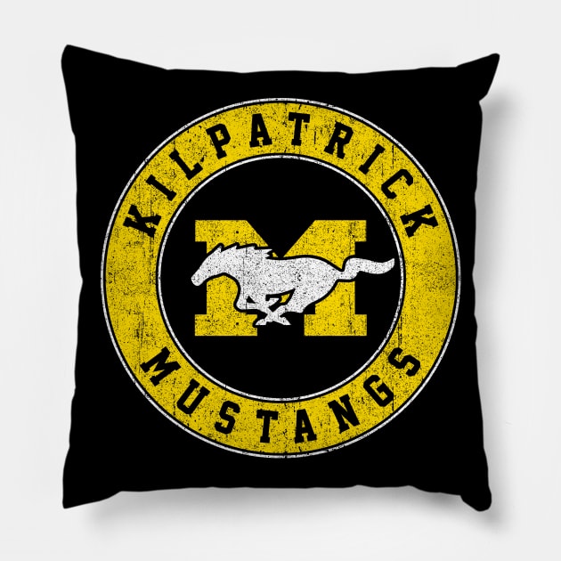 KIlpatrick Mustangs Pillow by huckblade