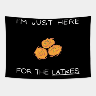 i'm just here for the latkes Tapestry