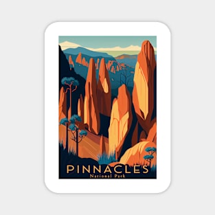 Pinnacles National Park Travel Poster Magnet